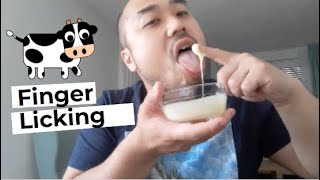 ASMR Condensed Milk 🍬🍼 + Finger Licking & Licking Out Of A Bowl 👅