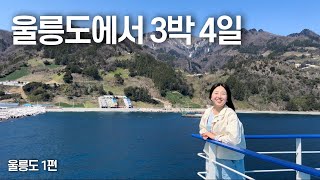 한국에 이런 곳이? 아름다운 섬, 울릉도💙 후포에서 크루즈 타고, 자유여행 첫날 (1/2)