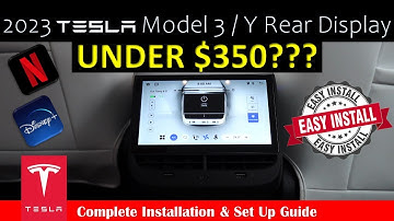 2023 TESLA Model 3 / Y Rear Display Install & Set Up