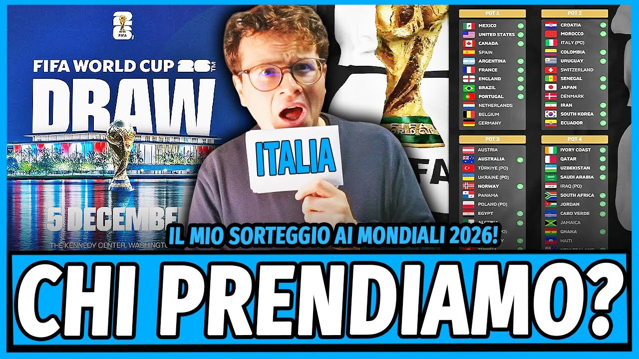 HO TANTA PAURA 😱 IL SORTEGGIO DEI MONDIALI 2026 FATTO COI FOGLIETTINI!