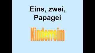 Eins, Zwei, Papagei - Reim Resimi