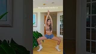 Reality: talking to myself, losing balance, wondering if tacos count as self-care 😂 #yogalife #irl