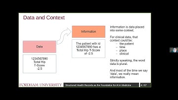 Structured Health Records as the Foundation for Artificial Intelligence in Medicine-Dr. John Chelsom