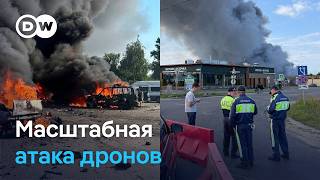 Одна из самых масштабных атак украинских беспилотников на Москву и обстрелы Украины со стороны РФ screenshot 3