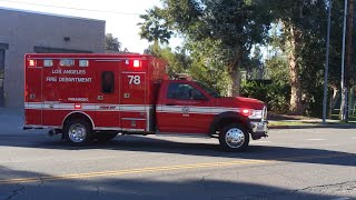 LAFD Rescue 78 Responding