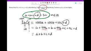 Proving the Divisibility Test for 3 and 9: OCR Further Maths A-Level Additional Pure