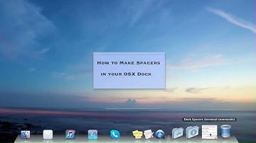 Create Dock Spacers in OS X Mountain Lion