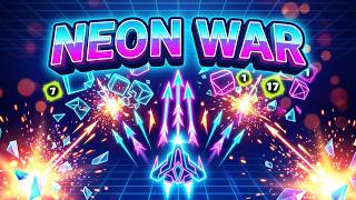 Neon War - Geometry Shooter Game Gameplay Android Mobile screenshot 1