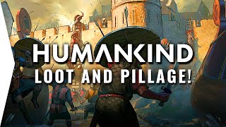 HUMANKIND Combat Gameplay ► Loot and Pillage Military Scenario - 4X Strategy Game