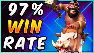97% WIN RATE! BEST HOG RIDER DECK — Clash Royale