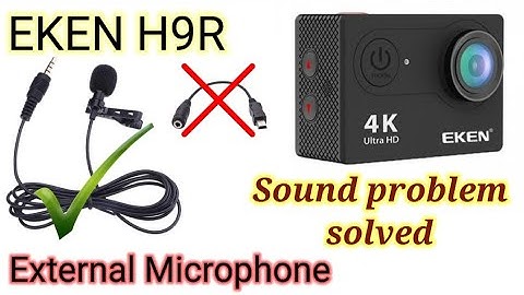 EKEN H9R, External Microphone setup | Sound Problem Solution || Crazy Boy Santo.