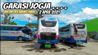 Mantau Armada Bus Di Garasi Sumber Alam Jogja 🚩 | 2 April 2021