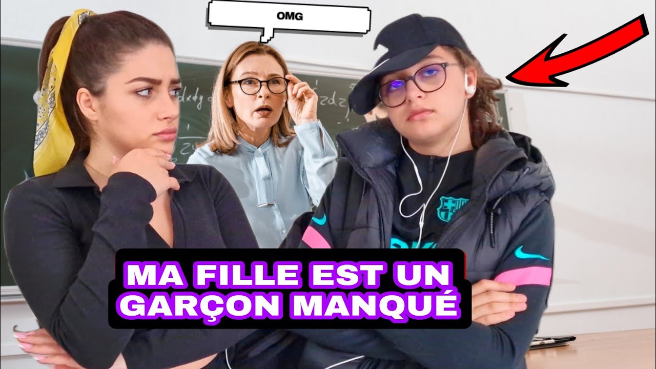MA FILLE VA AU COLLÈGE HABILLÉ EN GARÇON !#sistersalipour #vlog #college