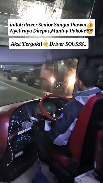 skill mumpuni driver bus malam #bus #poharyanto #sinarjaya #rosaliaindah