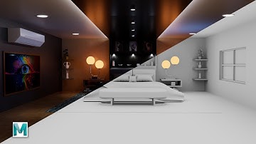 Interior Lighting Timelapse In Autodesk Maya 2022