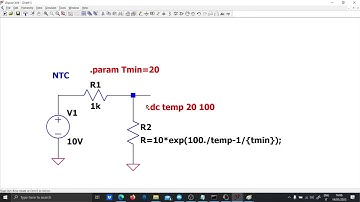 LTSpice Behavioural NTC example