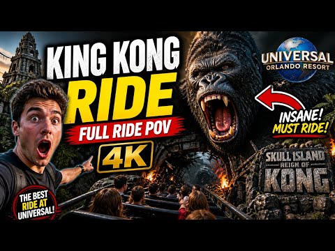 King Kong Ride FULL POV 4K at Universal Orlando 😱 Real Experience!