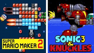 Super Mario Maker 2: Sonic 3&K: Doomsday Zone Comparison