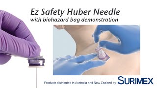 Surimex: Ez Safety Huber Needle (with bio-hazard bag)