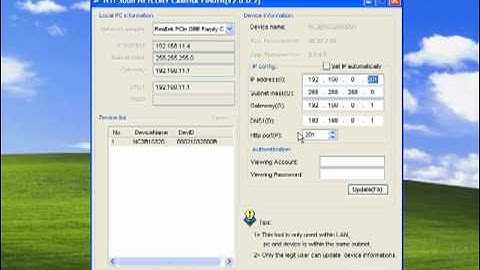 NETCURY IP CAMERA VIDEO TUTORIALS - Camera Finder Program