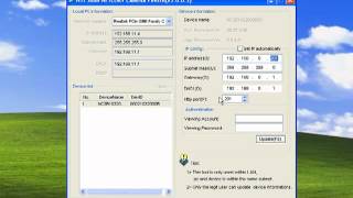 NETCURY IP CAMERA VIDEO TUTORIALS - Camera Finder Program