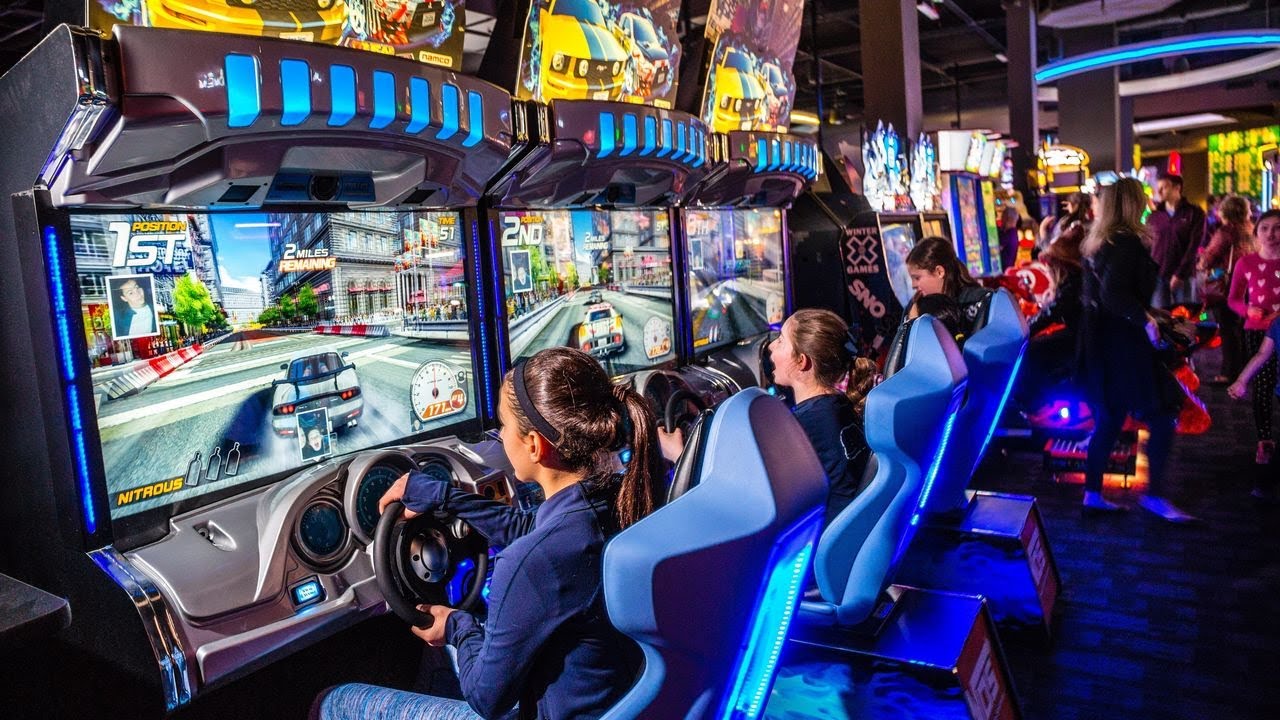 Driving Dave and Busters at Henry Springfield, VA Spring Break Fun Pt