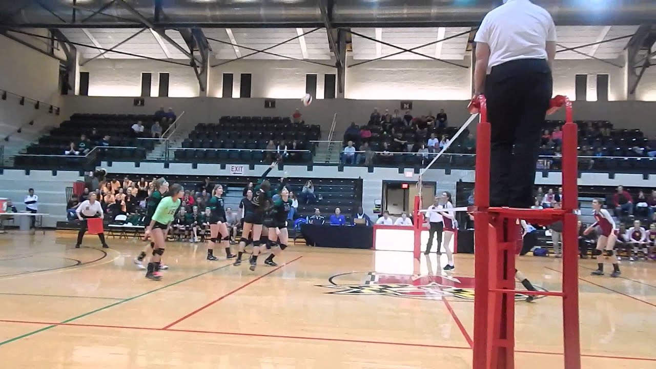 Set point Hereford/Patuxent volleyball Game one Class 2A state