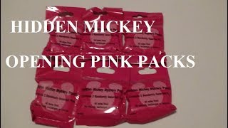 6 PINK HIDDEN MICKEY PACKS