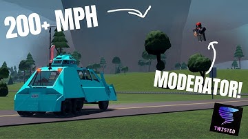 Crazy 200+ Wedge Tornado Chasing In A Cyan TIV 2!! Roblox Twisted Part. 51