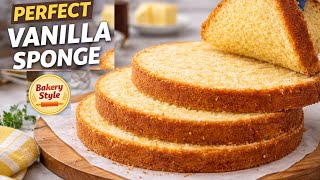 PERFECT VANILLA SPONGE CAKE | Bakery Style | easy cooking with das  screenshot 1