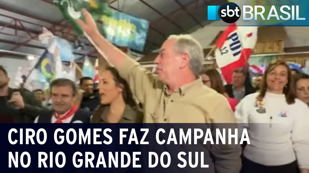Ciro Gomes faz campanha no Rio Grande do Sul; e Simone Tebet, em São Paulo | SBT Brasil (10/09/22