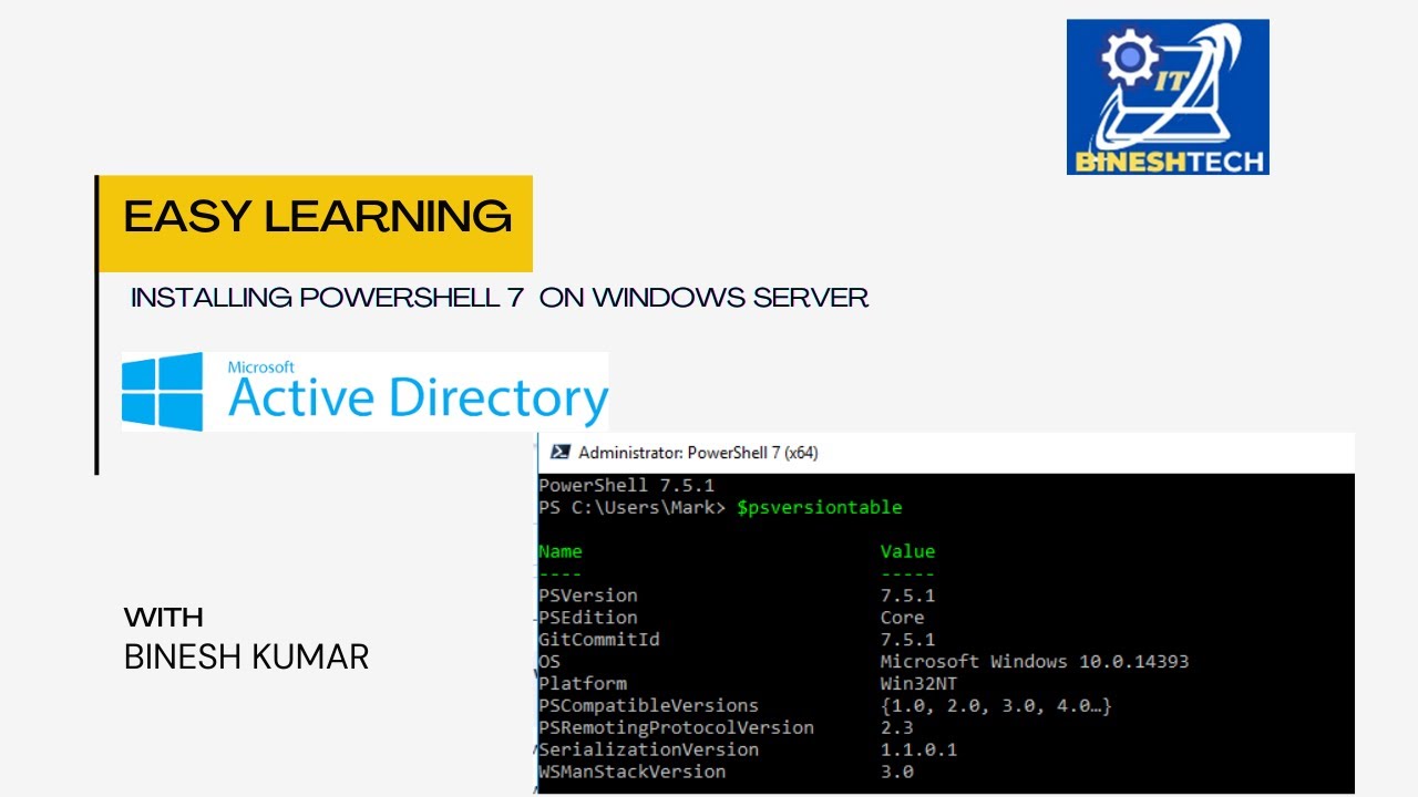 How to Upgrade and Install PowerShell 7 - YouTube