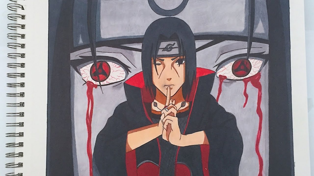 Drawing Itachi Uchiha from Naruto Shippuden !!!! — Steemit