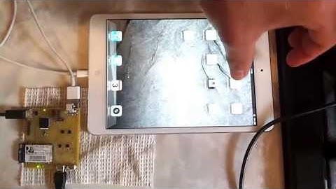 WIFI USB Switch module demo on iPad Mini (Python)