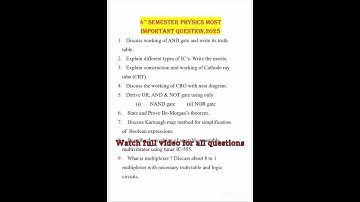 +3 4th semester digital system and its applications most important question, 2025 || Core-10 #shorts