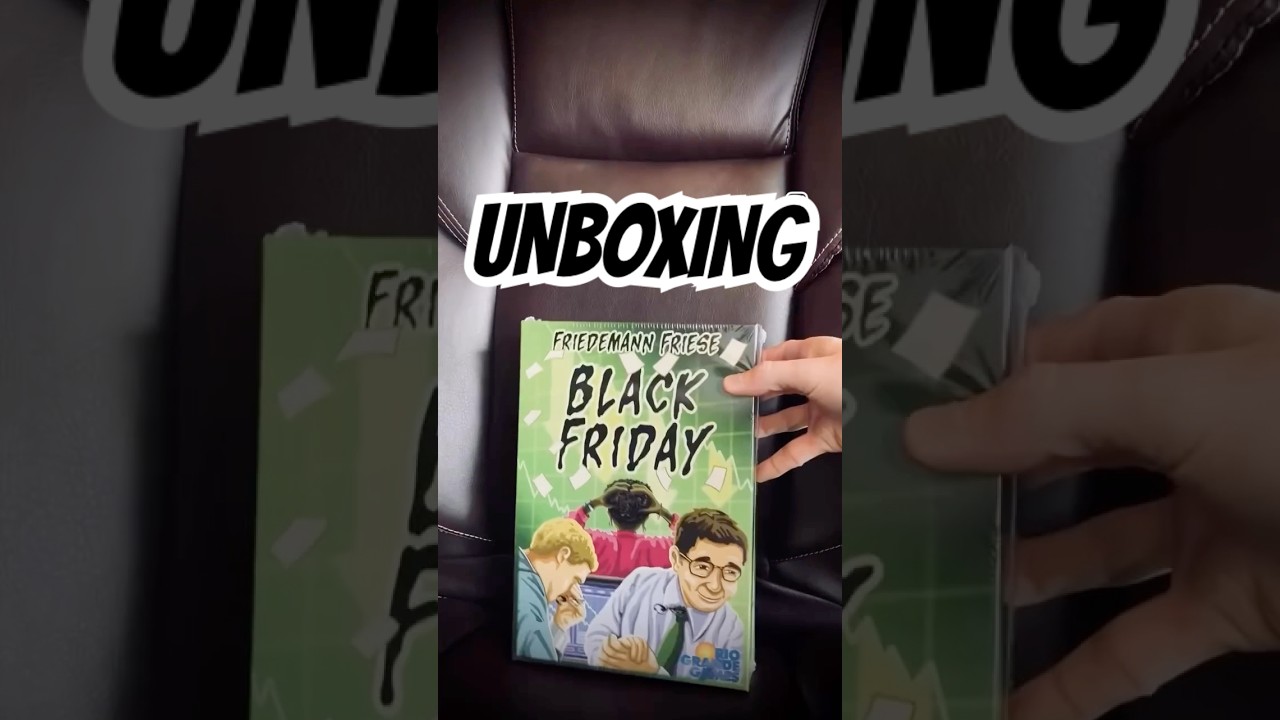 Unboxing Black Friday (2023 board game) from Friedemann Friese 