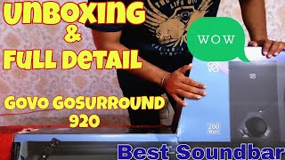 Govo Go Surround 920 Soundbar Unboxing | WS | 200 Watt Output | #govo #govogosurround920 #soundbar