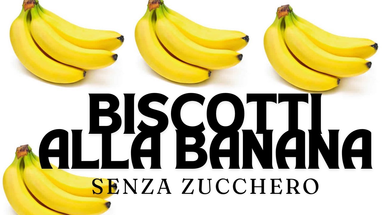 BISCOTTI ALLA BANANA con gocce di Cioccolato