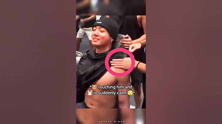 Isn't it crazy 😳⁉️ Taehyung can control Jungkook with just one touch 😏 #shorts #taekook