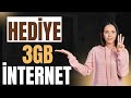 Turkcell hediye 3gb internet kampanyası nasıl hediye internet alınır 2025 Türkcell internet kampanya