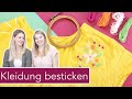 T-Shirt besticken für Anfänger mit Linda loves