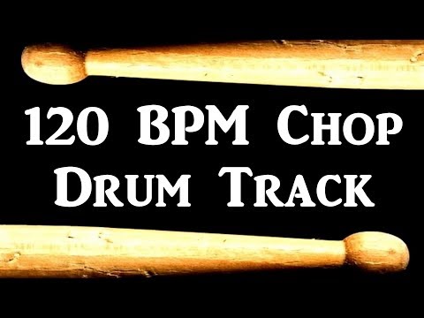 chop-rock---120-bpm-drum-track---simple-drum-beat-for-bass-guitar-#386
