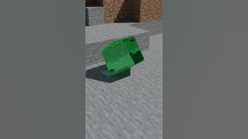 Minecraft Slime Block realistic, CGI