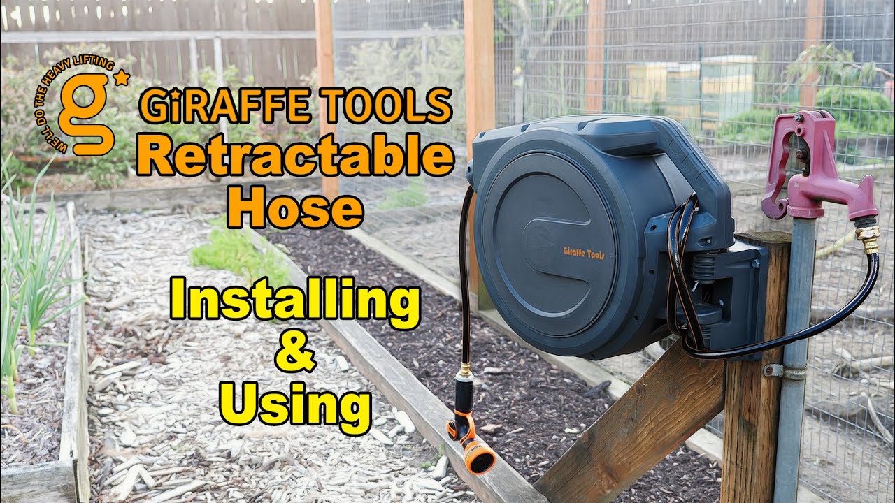 TACKLIFE Retractable Garden Hose Reel Review, Hose pulls out