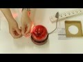 パトライト SKHEB-100-R LED回転灯 SKHE 118mm AC100V ブザー付
