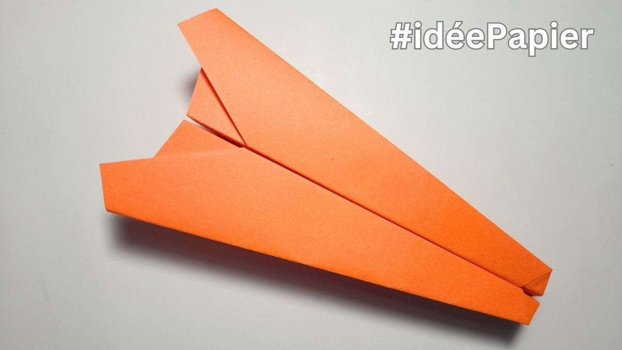 Avion En Papier Planeur Qui Vole Longtemps - Origami Facile Avion - YouTube