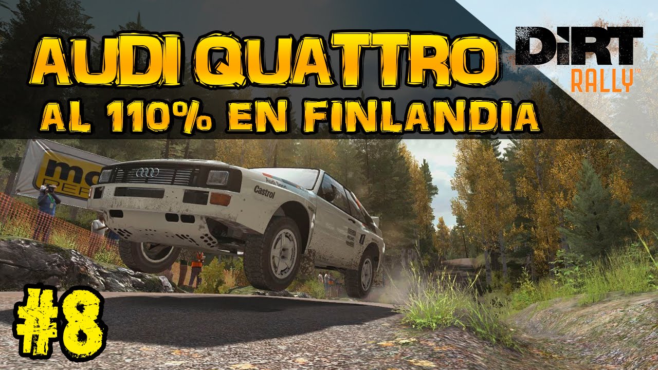 DIRT RALLY 8 AUDI QUATTRO FINLANDIA A MUERTE Gameplay Español
