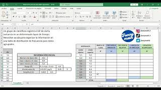 Tabla de Frecuencias para Datos Agrupados en Excel  Tutorial paso a paso
