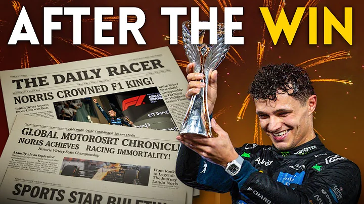 What happened after LANDO NORRIS WON the F1 CHAMPIONSHIP?