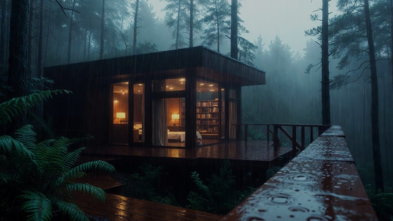 Best Rain in the Forest at Night 🌲 | Sleep Deeply with Rain Sounds